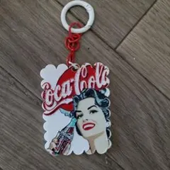 Coca-Cola キーホルダー レトロガール