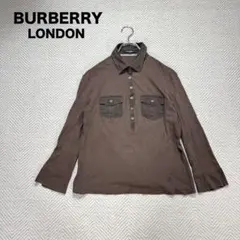1 バーバリーロンドン 長袖 薄手 シャツ ホースロゴ ノバチェック 三陽商会