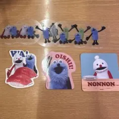 パペットスンスン スシロー コラボ 限定 クリアピック ステッカーセット