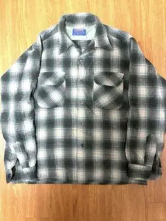 pendleton 70s オンブレチェックシャツ ボードシャツ グリーン 緑