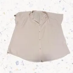 GU ピンクベージュ 半袖シャツ①
