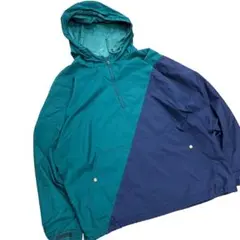 90s GAP ナイロンアノラックパーカー XL 切り替え配色