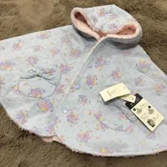 ブランシェス　リバーシブルポンチョ　ケープ　未使用