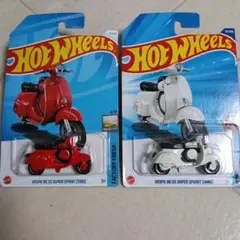 ホットウィール　ベスパ 90SS スーパー スプリント 2台セット
