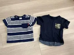Tシャツ・カットソー 2点セット　保育園用まとめ売り