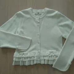 組曲キッズ 140cm ボレロ カーディガン セレモニー 式 羽織りもの 白