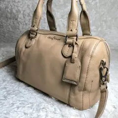 ​【希少】コールハーン 2way ボストンバッグ ショルダーバッグ シボ革