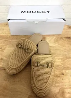 MOUSSY ベージュ スライドサンダル Mサイズのサムネイル