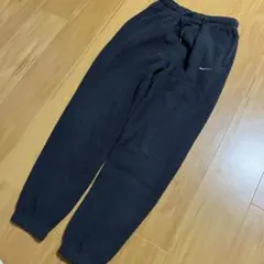 NIKE　ボアジョガーフリースパンツ　ブラック　刺繍ロゴ　Sサイズ