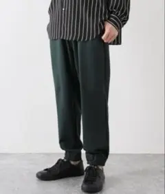 【新品】EDIFICE エディフィス　シルキーダブルフェイス イージーパンツ