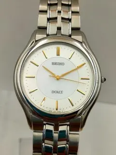 電池　パッキン各新品交換】セイコードルチェ メンズクォーツ 8J41-6030 電池 パッキン各新品交換】セイコードルチェ メンズクォーツ