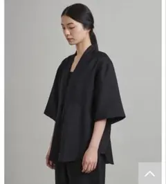 【LOEFFロエフ】TAWW ツイルショートスリーブ法被ジャケット　日本製 LOEFFロエフ】TAWW ツイルショートスリーブ法被ジャケット 日本製