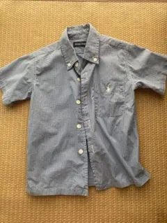 Ralph Lauren ラルフローレン　80 訳あり　半袖シャツ　ボタンダウン