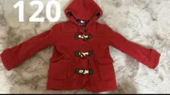 キッズ　子供　ダッフルコート 120 赤　アウター　女の子
