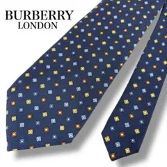 BURBERRY LONDON バーバリー ロンドン ネクタイ ネイビー 紺