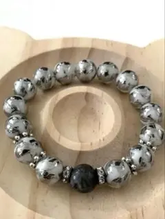 ブレスレット　ハンドメイド　ラブラドライト