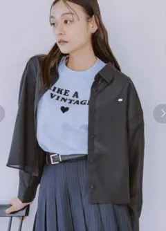 LILY BROWN バックリボンシアーシャツ ブラックのサムネイル