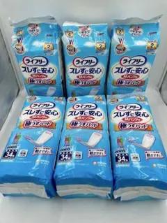 ライフリー ズレずに安心 紙パンツ用 極うすパッド 34枚 6袋セットのサムネイル