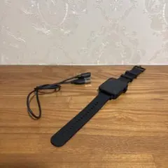[ジャンク品] スマートウォッチ 本体 ブラック 充電ケーブル付き