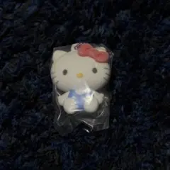 キティ　ガチャガチャ　ふわふわフロッキーマスコット