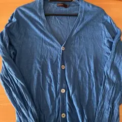 麻100％　カーディガン M