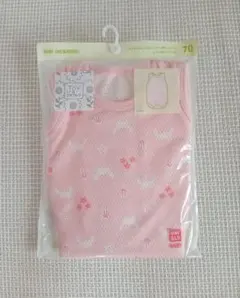 UNIQLO ベビー肌着2枚組 70 コットンメッシュインナーボディスーツ 新品