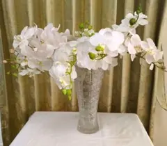 胡蝶蘭 ピンク 造花 アートフラワー7本立て 約高さ90cm - メルカリ