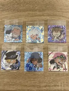 ワンピースアニメキャラクター ステッカー 6枚セット