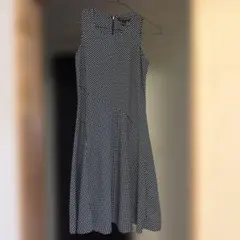 BANANA REPUBLIC ドット柄ノースリーブワンピース 00