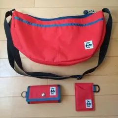 CHUMSショルダーバッグ、パスケース、キーケース3点セット
