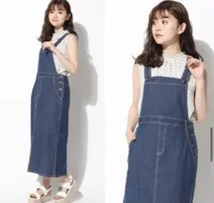 在庫処理 デニム サロペット クロスストラップのサムネイル