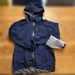 workman【美品】ネイビー レインパーカー フード付き