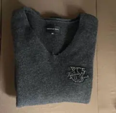 Valenza po Sports 濃いグレー Vネックセーター 40