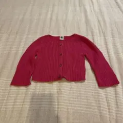 PETIT BATEAU ピンクカーディガン 12M