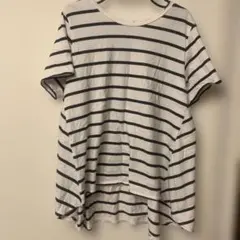 最終お値下げ AMERICAN HOLIC 半袖ストライプシャツ Lサイズ