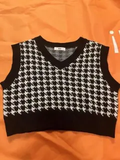 WEGO クロップドニットベスト