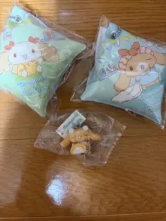 くら寿司　シナモロール 3点セット クッション・キーホルダー　モカ