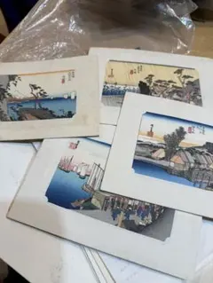 浮世絵 東海道五十三次 歌川広重 木曽街道六拾九次 昭和レトロ