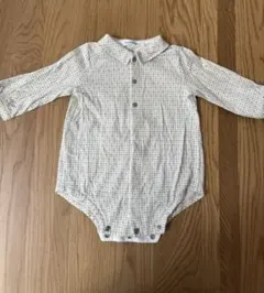 familiar チェック柄ロンパース 70 美品