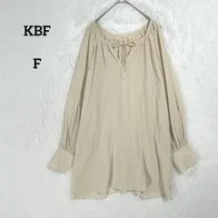 KBF ケービーエフ ドット 長袖 チュニック 『F』 ベージュのサムネイル