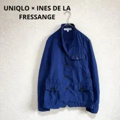 UNIQLO ユニクロ ウォッシュジャケット サイドベンツ ブルー L