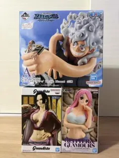 未開封 ワンピース 一番くじ A賞 ギア5 　ボニー　ハンコック3体セット