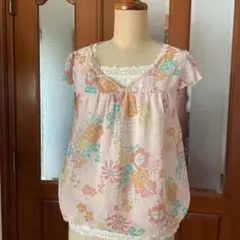 Ray Cassin 花柄透け感トップス Techichi レースタンクトップのサムネイル