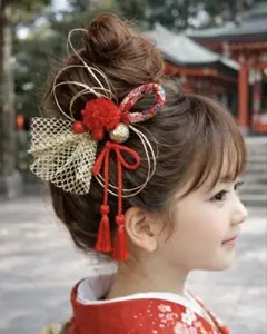 和装ヘッドドレス　七五三　卒業式　成人式　結婚式　前撮り　自宅ヘアセット