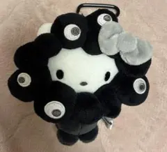 黒キティ/サンリオミャクミャクコラボカラビナ付ぬいぐるみキーホルダー