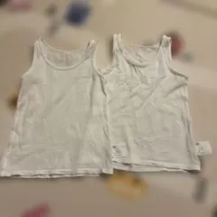 UNIQLO コットンメッシュタンクトップ 2枚セット 90cm
