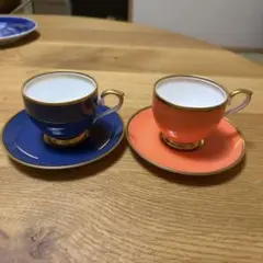 Noritake デミタスカップ＆ソーサー 6客セット 金彩 日本製訳あり