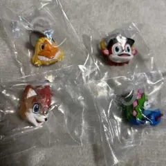 プロ野球マスコットキャラクター めじるしアクセサリー4個セット