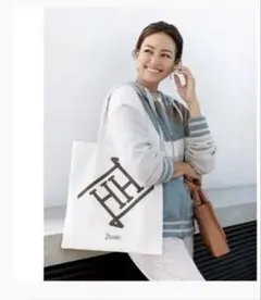 エクラ付録⭐️HERNO×éclatモノグラムトートバッグ　非売品のサムネイル