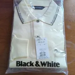Black & White ポロシャツ LLサイズ クリーム色